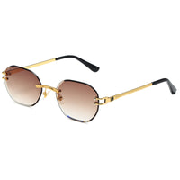 Golden frame double tea