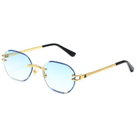 Gold frame is getting blue